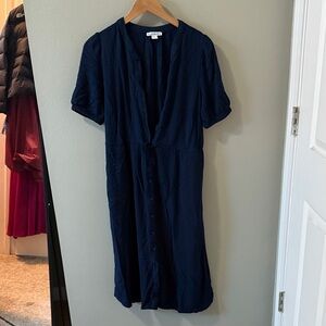 Elegant Navy Blue Women's Dress